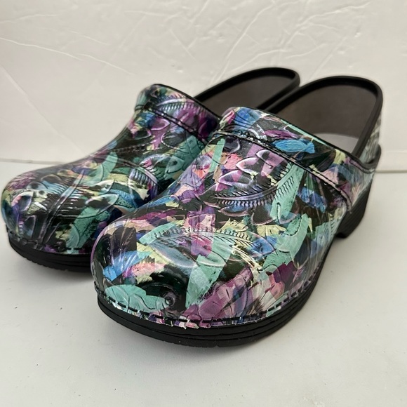 Dansko LT Pro Tooled Watercolor Size 38 New - Picture 2 of 10